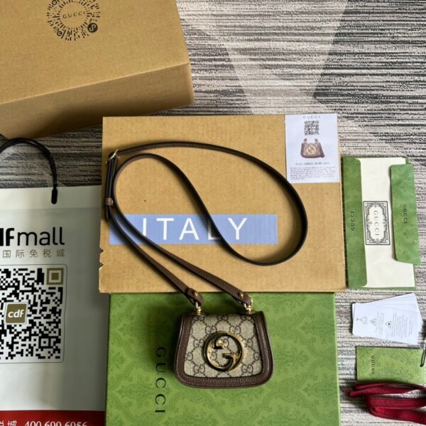 1:1 Replica Gucci Blondie Card Case Wallet Beige For Women, Women's Bags 4.5in/12cm GG‎ ‎698635 K9GSG 8358