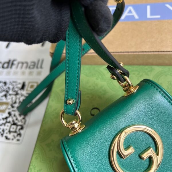 1:1 Replica Gucci Blondie Card Case Wallet Green For Women, Women's Bags 4.5in/12cm GG 698635 UXX0G 3120