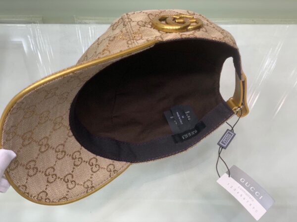 Gucci Canvas Baseball Hat Beige GG Hat