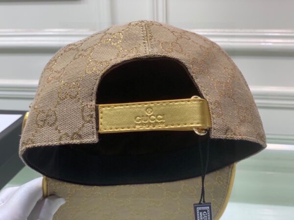 Gucci Canvas Baseball Hat Beige GG Hat