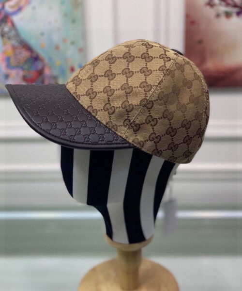 Gucci Canvas Baseball Hat Brown GG Hat