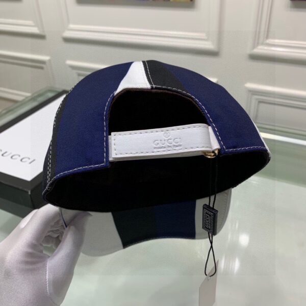 Gucci Canvas Baseball Hat White/Blue GG Hat