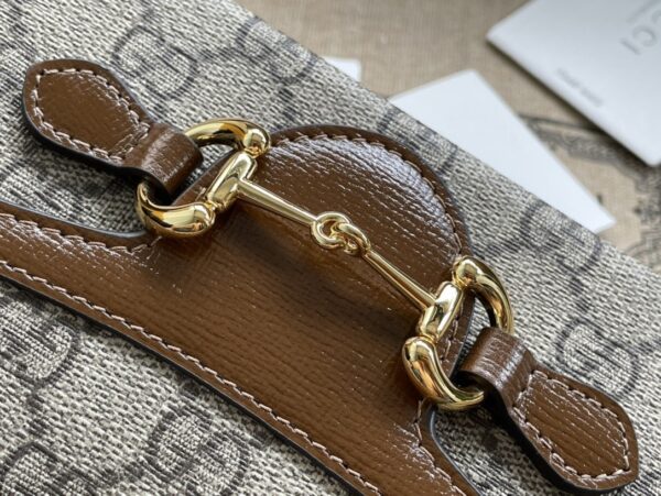 1:1 Replica Gucci Children's Horsebit 1955 Mini Bag Beige For Women, Women's Bags 7in/18cm GG‎ ‎699296 92TCG 8563