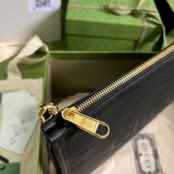 1:1 Replica Gucci Clutch With Gucci Logo Black For Men 12in/31cm  GG
