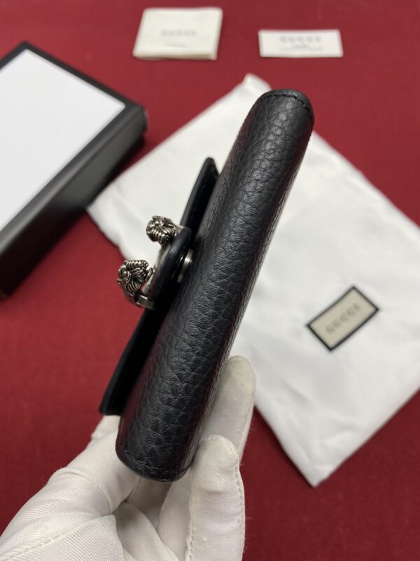1:1 Replica Gucci Dionysus Black Chain Super Mini Bags For Women 11cm/4.3 GC