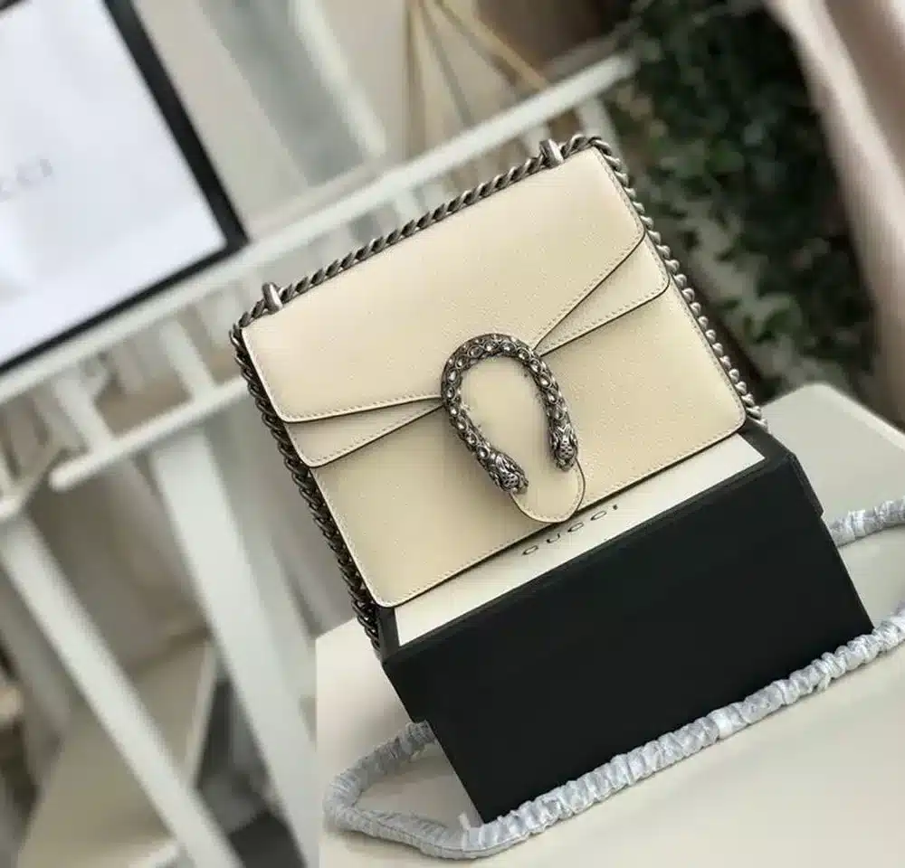 1:1 Replica Gucci Dionysus Mini Bag White For Women 7.5in/20cm GG 421970 0K7JN 9680