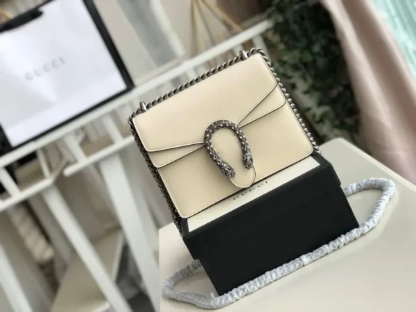 1:1 Replica Gucci Dionysus Mini Bag White For Women 7.5in/20cm GG 421970 0K7JN 9680