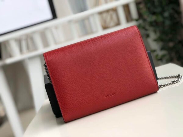 1:1 Replica Gucci Dionysus Mini Chain Bag Hibiscus Red Metal-Free Tanned For Women 8in/20cm GG 401231 CAOGX 8990