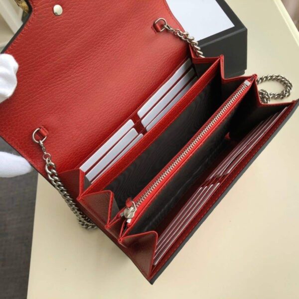 1:1 Replica Gucci Dionysus Mini Chain Bag Hibiscus Red Metal-Free Tanned For Women 8in/20cm GG 401231 CAOGX 8990