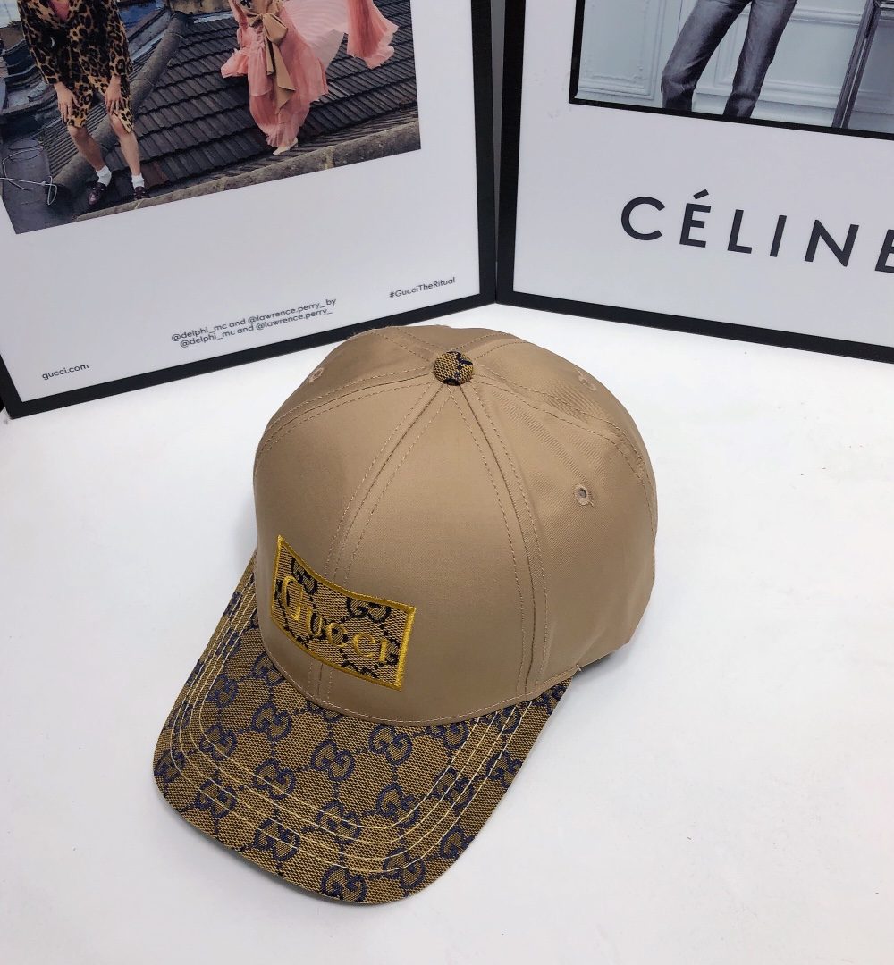 Gucci GG Baseball Hat Beige GG Hat