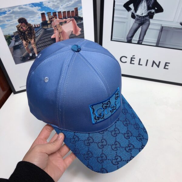 Gucci GG Baseball Hat Blue GG Hat