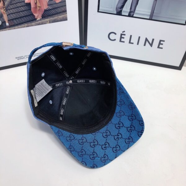 Gucci GG Baseball Hat Blue GG Hat