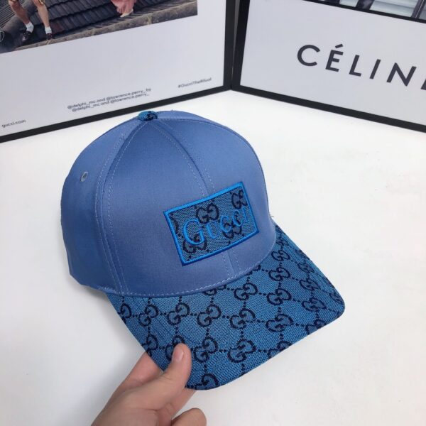 Gucci GG Baseball Hat Blue GG Hat