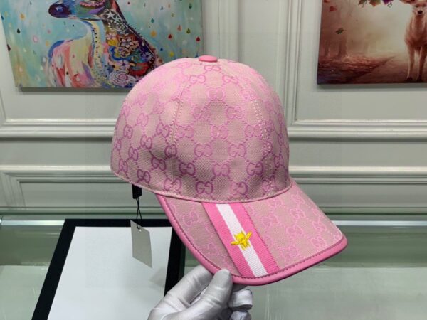 Gucci GG Baseball Hat Pink GG Hat