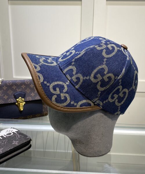 Gucci GG Canvas Baseball Cap Blue
