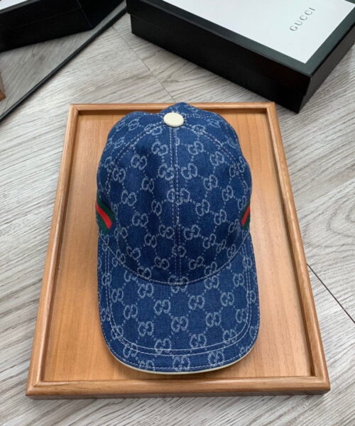 Gucci GG Canvas Baseball Cap Blue