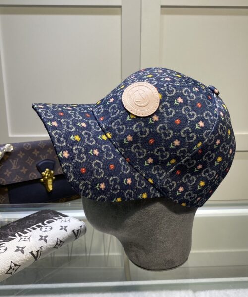 Gucci GG Canvas Baseball Cap Blue