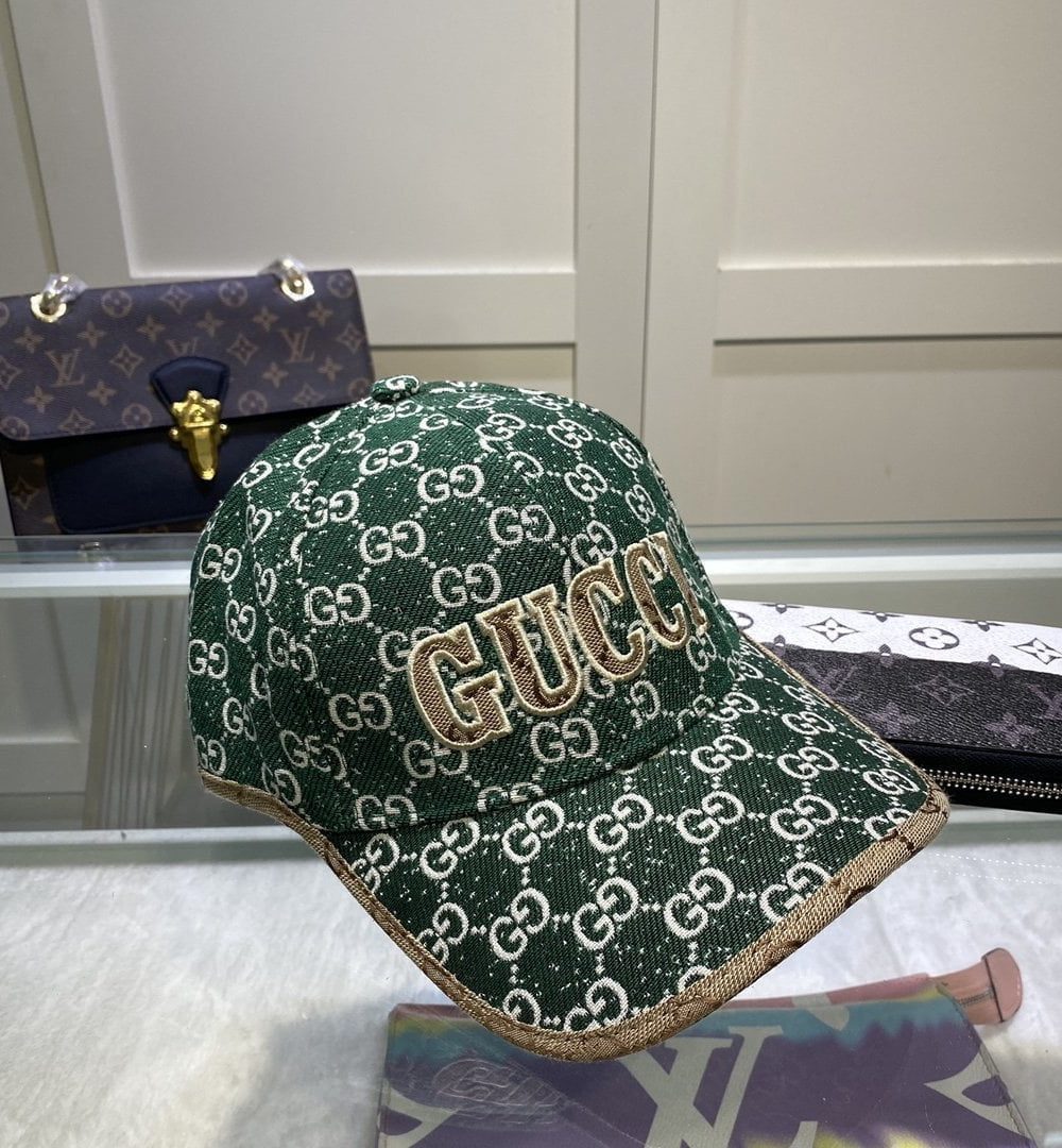Gucci GG Canvas Baseball Cap Green
