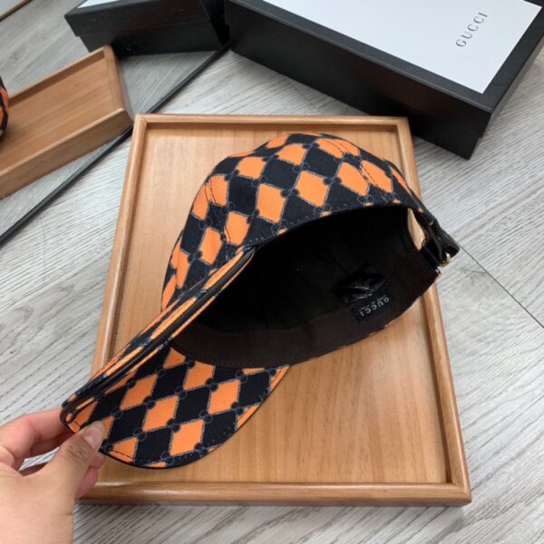 Gucci GG Canvas Baseball Cap In Orange