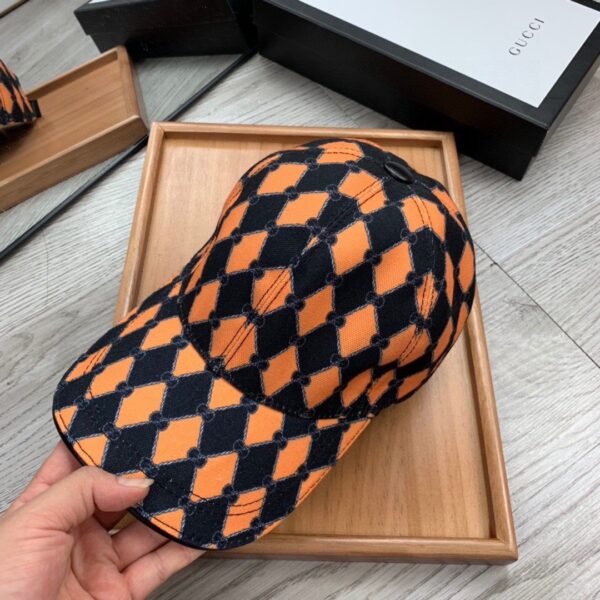 Gucci GG Canvas Baseball Cap In Orange