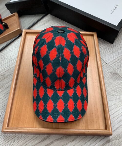 Gucci GG Canvas Baseball Cap Red