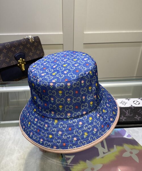 Gucci GG Canvas Bucket Hat Blue