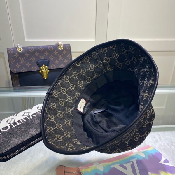 Gucci GG Denim Bucket Hat Black GG Hat