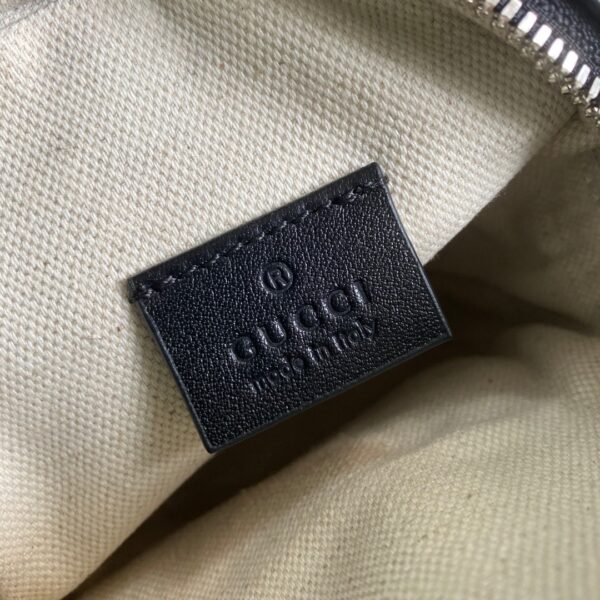 1:1 Replica Gucci GG Embossed Mini Bag Black GG Embossed For Men 6.7in/17cm GG 658553 1W3AN 1000