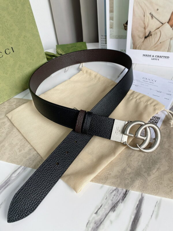 1:1 Replica Gucci GG Marmont Reversible Belt Black, Women Belt 627055 CAO2N 1062