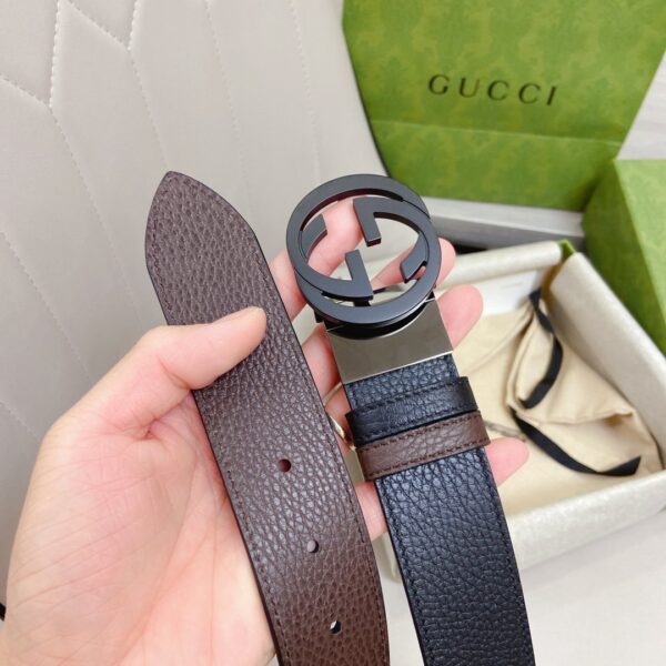 1:1 Replica Gucci GG Marmont Reversible Belt Black, Women Belt