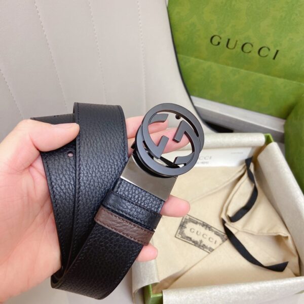 1:1 Replica Gucci GG Marmont Reversible Belt Black, Women Belt