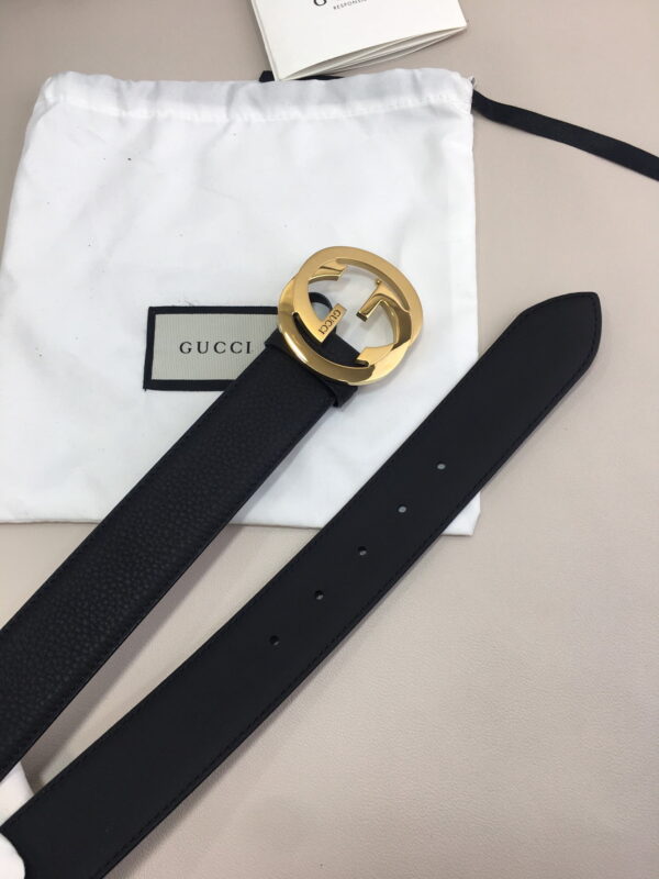 1:1 Replica Gucci GG Marmont Reversible Belt Black, Women Belt