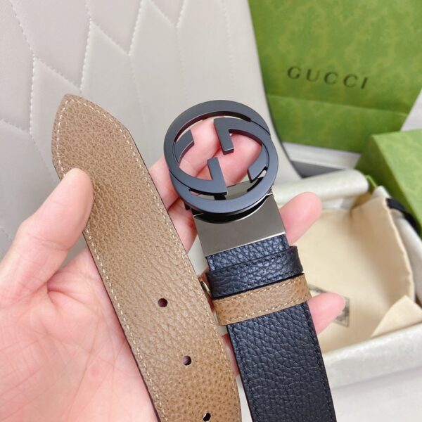 1:1 Replica Gucci GG Marmont Reversible Belt Black, Women Belt