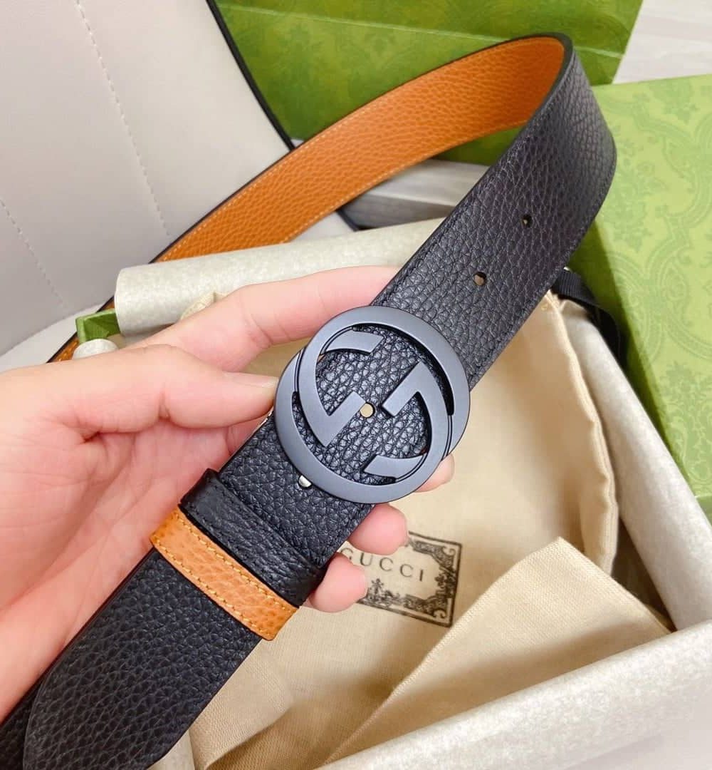 1:1 Replica Gucci GG Marmont Reversible Belt Black, Women Belt