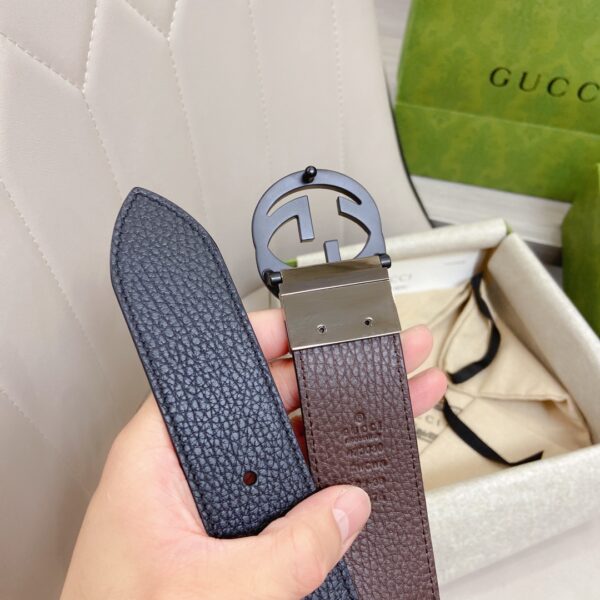 1:1 Replica Gucci GG Marmont Reversible Belt Black, Women Belt