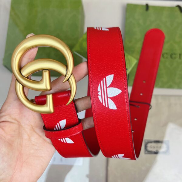 1:1 Replica Gucci GG Marmont Reversible Belt Red, Women Belt