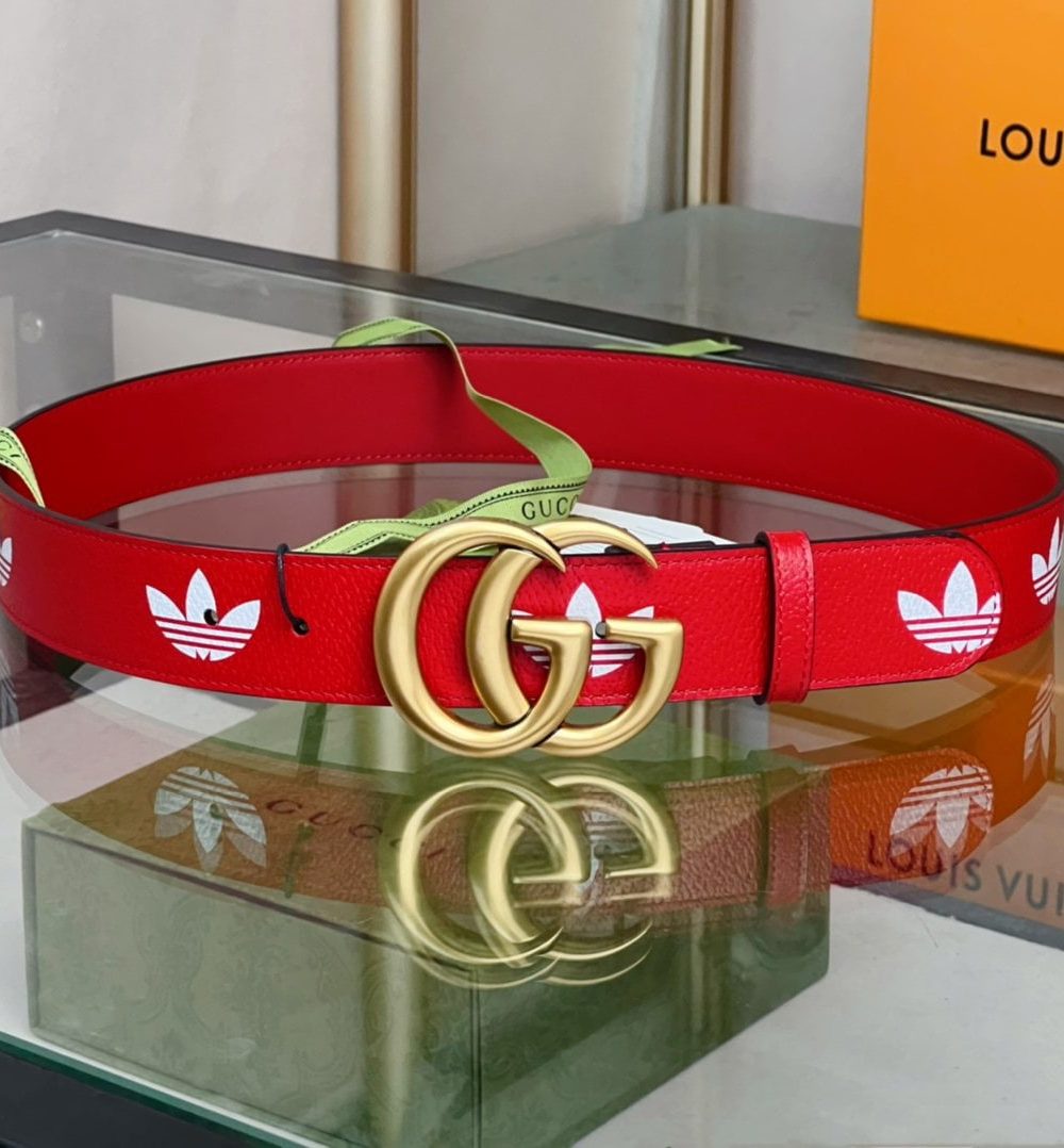 1:1 Replica Gucci GG Marmont Reversible Belt Red, Women Belt