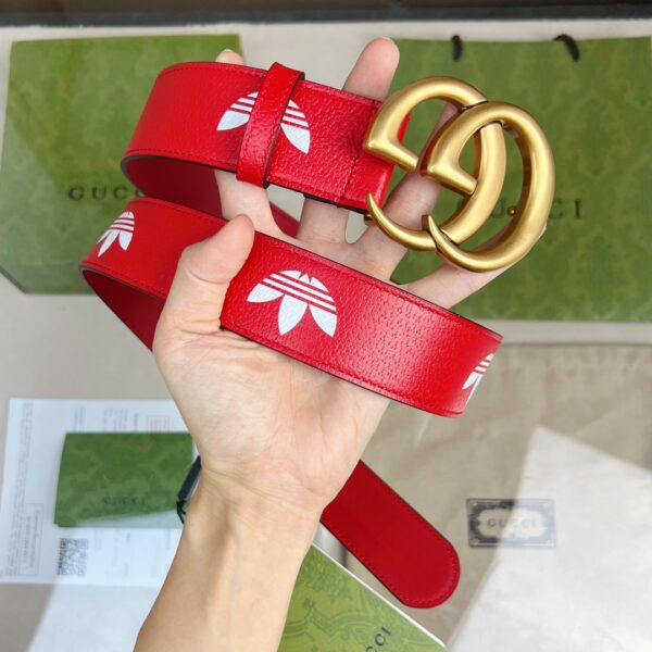 1:1 Replica Gucci GG Marmont Reversible Belt Red, Women Belt