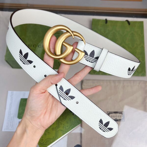 1:1 Replica Gucci GG Marmont Reversible Belt White, Women Belt
