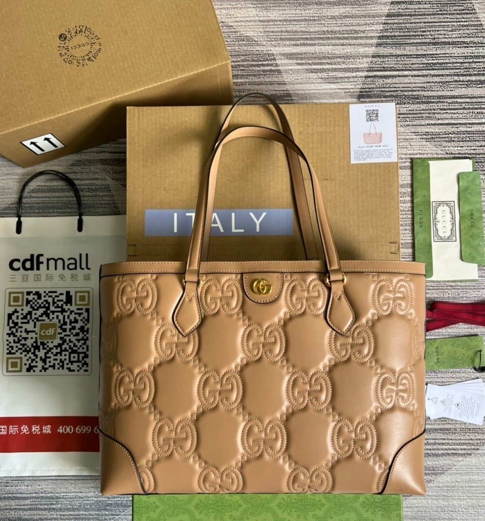 1:1 Replica Gucci GG Medium Tote Beige For Women, Women's Bags 15in/38cm GG 631685 UM8IG 9500