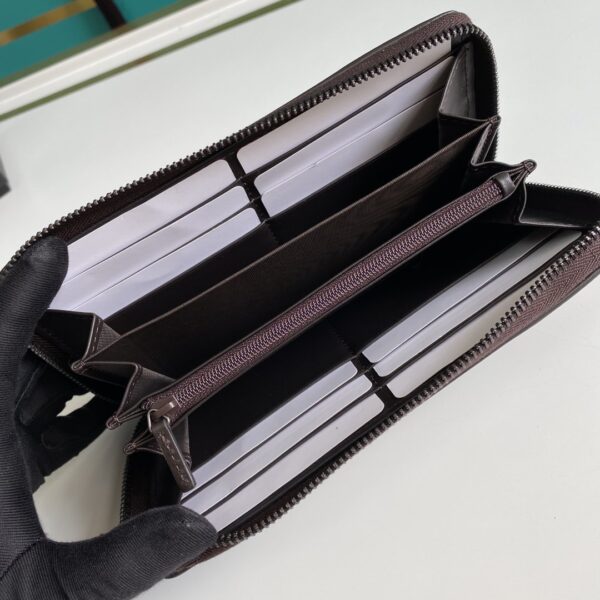1:1 Replica Gucci GG Supreme Beige Zip Around Wallet For Men, Men's Wallets 19cm/7.5in GG