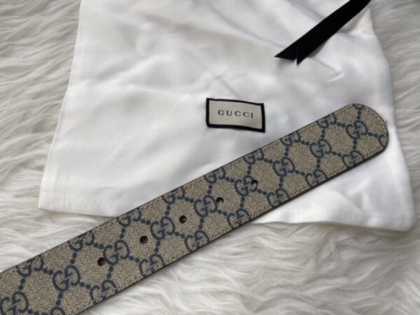 1:1 Replica Gucci GG Supreme Belt With G Buckle Beige, Women Belt ‎‎411924 KGDHN 4075