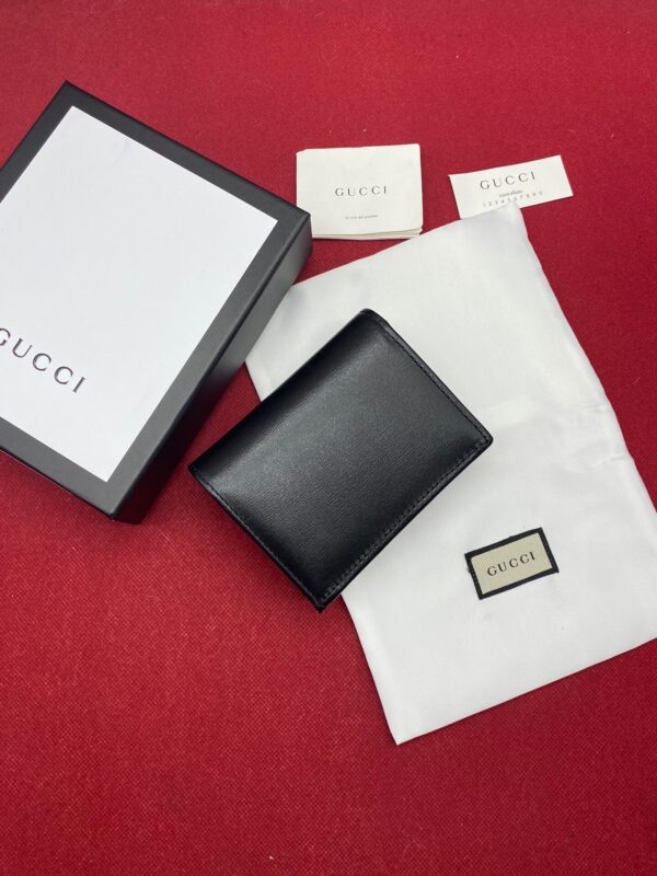 1:1 Replica Gucci Horsebit 1955 Card Case Wallet Black Women’s Wallet 11cm/4.3in GG ‎621887 0YK0G 1000