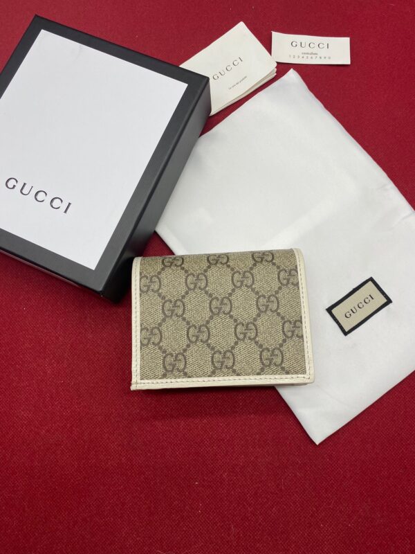 1:1 Replica Gucci Horsebit 1955 Card Case Wallet Light Grey Women's Wallet 11cm/4.3in GG 621887 92TCG 9761