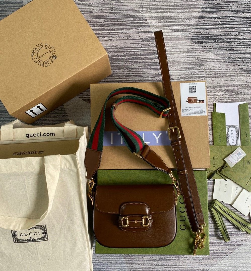 1:1 Replica Gucci Horsebit 1955 GG Mini Bag Red For Women, Women's Bags 8in/21cm GG