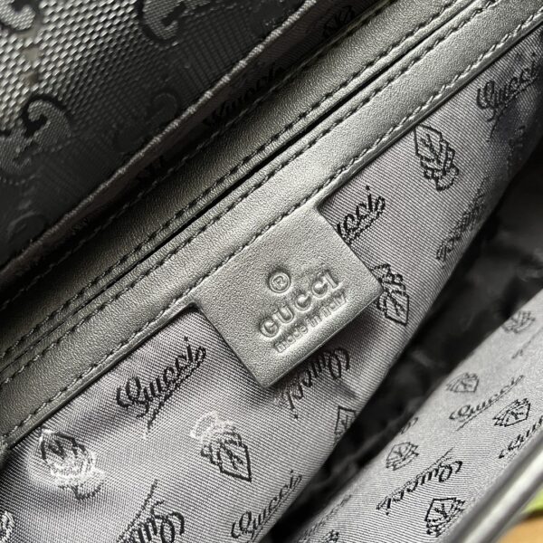 1:1 Replica Gucci Imprime Medium Messenger Bag Black For Women, Women's Bags 12in/30.5cm GG
