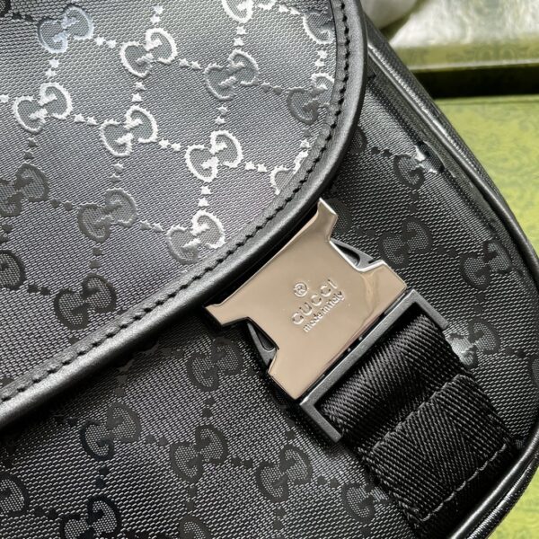 1:1 Replica Gucci Imprime Medium Messenger Bag Black For Women, Women's Bags 12in/30.5cm GG