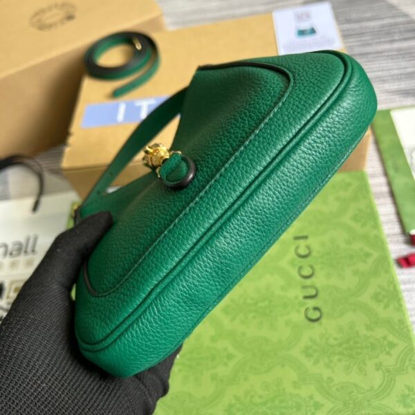 1:1 Replica Gucci Jackie 1961 Mini Shoulder Bag Green For Women, Women's Bags 7.5in/19cm GG