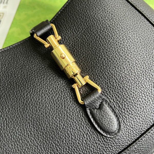1:1 Replica Gucci Jackie 1961 Small Shoulder Bag Black For Women, Women's Bags 10.8in/28cm GG ‎636709 10O0G 1000
