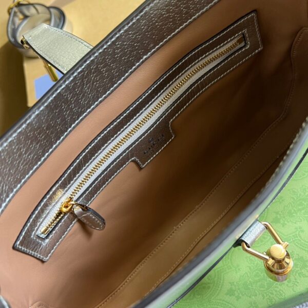 1:1 Replica Gucci Jackie 1961 Small Shoulder Bag Silver For Women, Women's Bags 10.8in/28cm GG